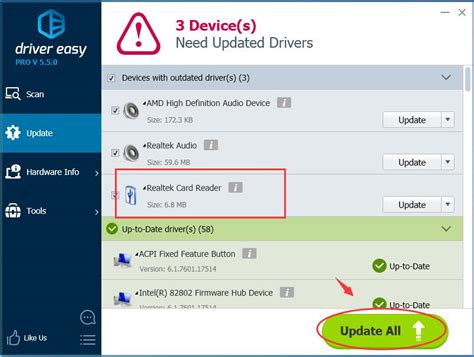 realtek driver card reader windows10